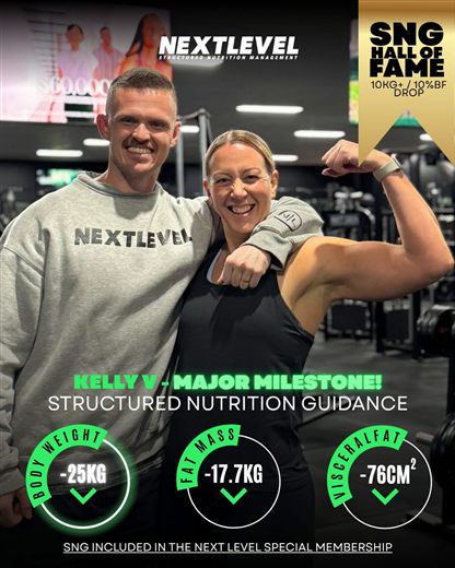 Kelly V, major milestone: 25kg body weight lost