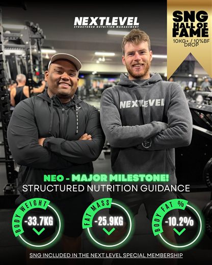 Neo, major milestone: 33.7kg body weight lost