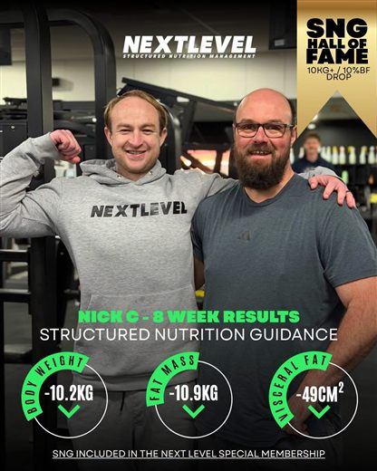 Nick C, 8 week results: 10.2kg body weight lost